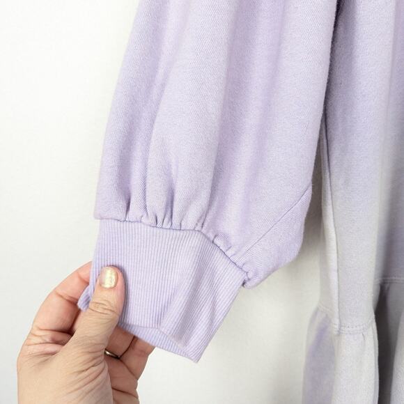 We The Free Lavender Sunny Side Oversized Mini Sweatshirt Dress Size M - Picture 4 of 9